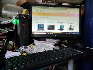 Full computer desktop hcl+ lg MONITOR
