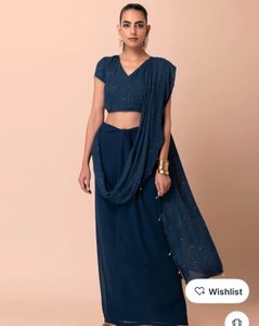 indya luxe Elegant Navy Blue dress
