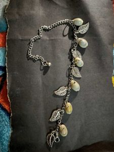 Boho Leaf &amp; Shell Anklet