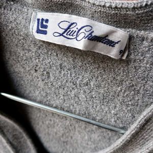 Vintage Grey Cardigan Sweater