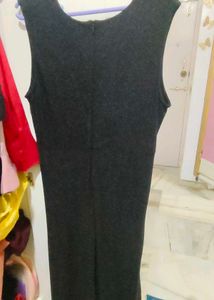 Sparkly Black Knot Detail Dress