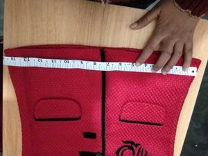 Red Ethnic Sleeveless Jacket