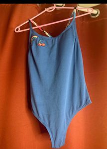 today’s offer  Blue One-Piece Swimsuit with Ch