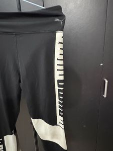 Puma sports Black &amp; White Leggings