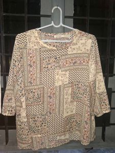 Printed Relaxed-Fit Top