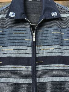 Striped Zip-Up Jacket
