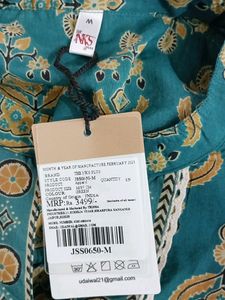 Sea Green Printed Kurta Set (Women)