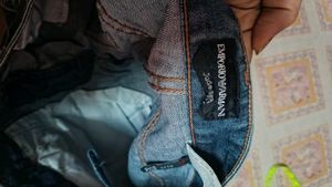 Men's Wide Leg Blue Jeans