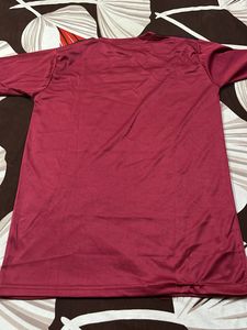 Adidas Men's Maroon T-Shirt
