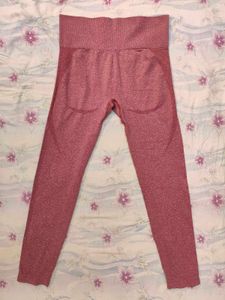 Red Seamless Sports Tights