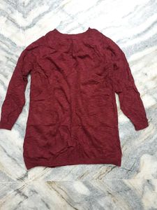 🍷Wine Long sleeve Knit tee