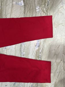 Vibrant Red Comfortable Joggers