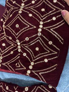 Maroon Designer Lehenga Choli Set