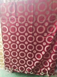 Retro Ring Pattern Curtains