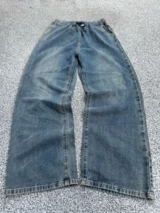 Wide Leg Blue Denim Jeans