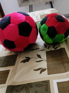Plush Soccer Balls - Set of 2 (handmade)