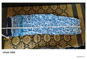 Blue Floral Palazzo Pants
