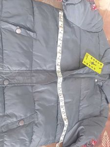 Stylish Padded Jacket with Floral Embroidery