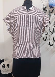 Striped Top with Ring Detail