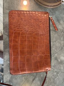 Chic Croc Embossed Clutch