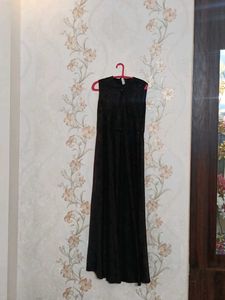 Chocolate Brown Shimmer Sleeveless Maxi Gown