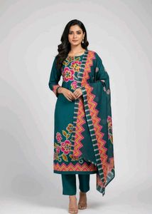 Unstitched Navy blue colour suit