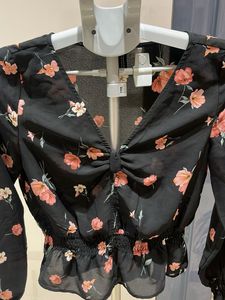 Floral Print Long Sleeve Top