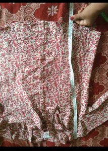 Floral Print Tie Neck Blouse