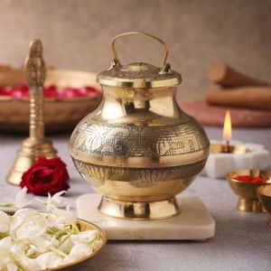 Antique Brass Gangajal Lota