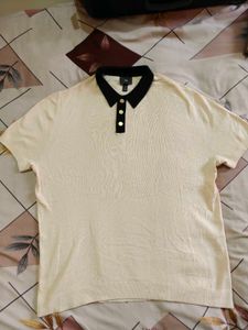 Men's Cream Polo Shirt