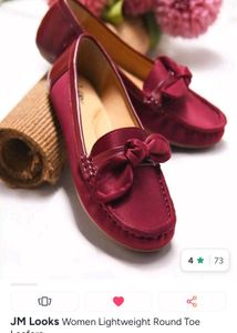 SMART RED LOAFERS FOR WOMEN