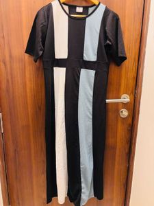 Stylish Color Block Midi Dress
