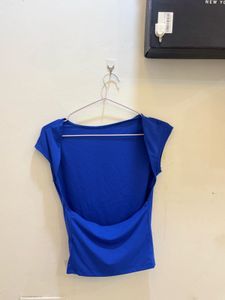 Blue Backless Top 💙
