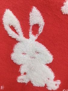 Red Bunny Print Pullover