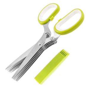 2 Pieces Multi-Blade Herb Scissors Set
