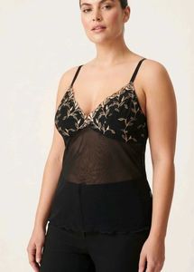 Black Mesh Bra