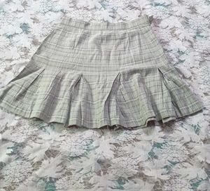 Cute Plaid Pleated Mini Skirt