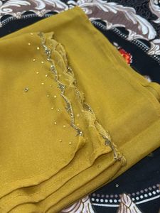 Elegant Mustard Yellow dupatta 🧣