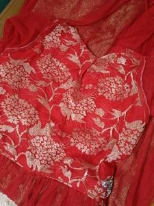 red long gown