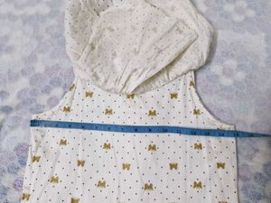 Cute Butterfly Cold Shoulder Dress 9/10y