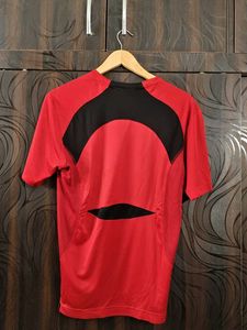 Men's Red Athletics Sports T-Shirt