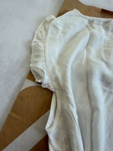 Chic White Swiss Dot Top