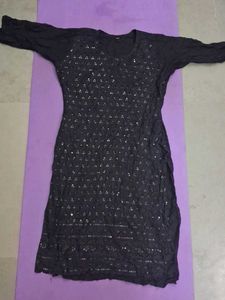 Sparkling Black Kurta