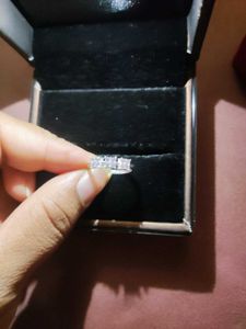 Sparkling Diamond Ring pure silver