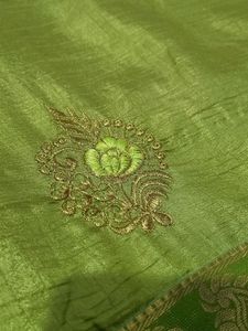 Pastel(Pista) Green Saree