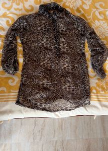 Transparent Brown Top