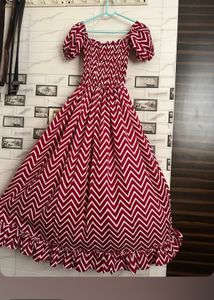 Chic Chevron Print Dress# Not used