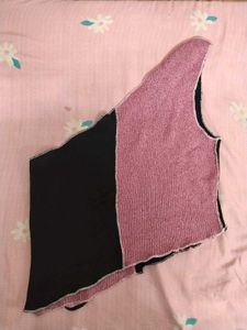y2k acubi Patchwork Knit Top