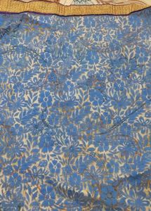 Elegant Black &amp; Blue Saree