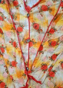 Women's Floral Print Kurta